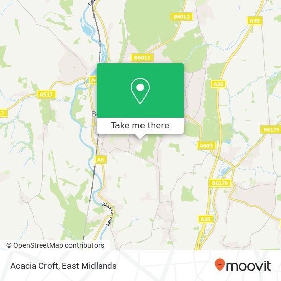 Acacia Croft map