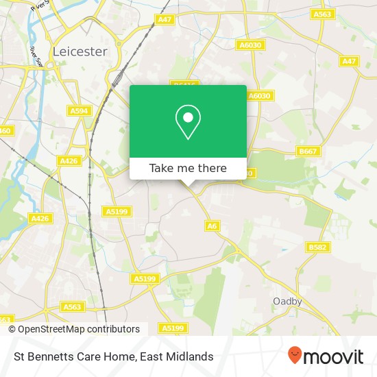 St Bennetts Care Home map