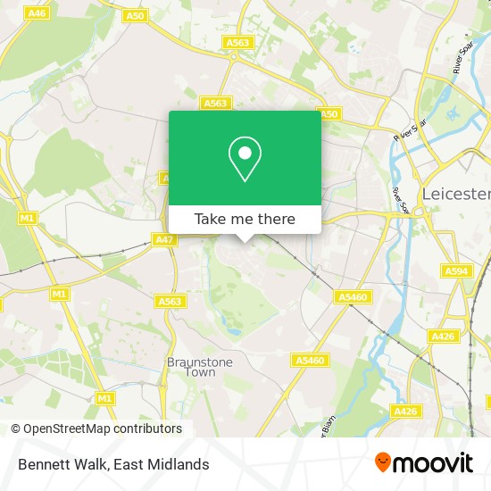 Bennett Walk map