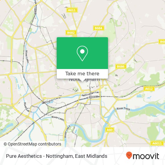 Pure Aesthetics - Nottingham map