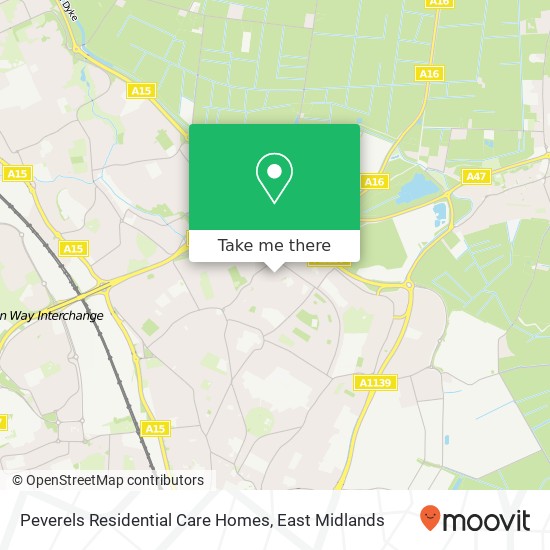 Peverels Residential Care Homes map