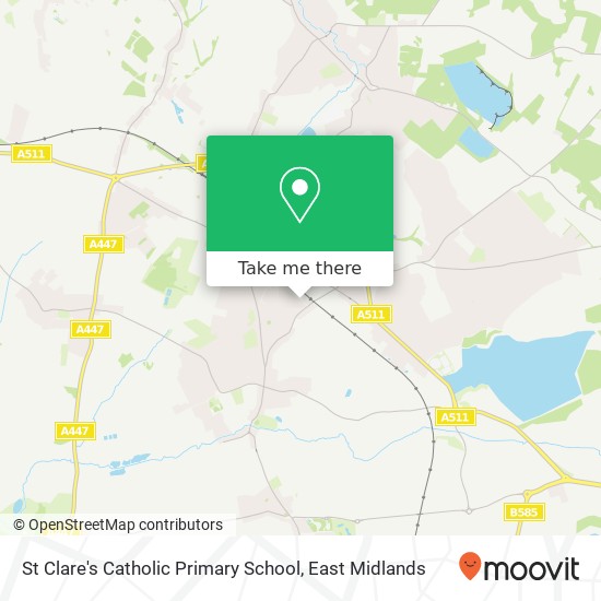 St Clare's Catholic Primary School map