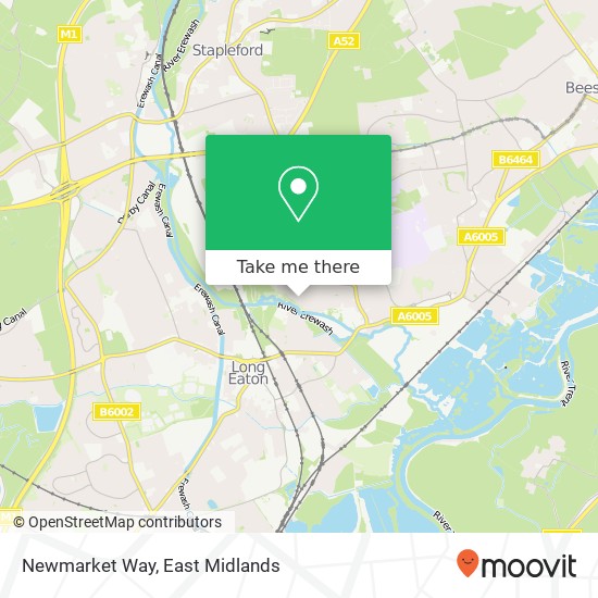 Newmarket Way map