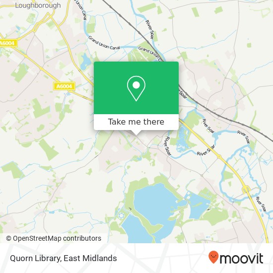 Quorn Library map