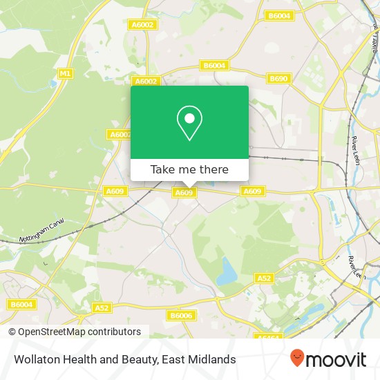 Wollaton Health and Beauty map