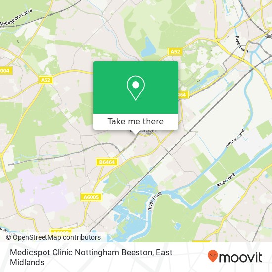 Medicspot Clinic Nottingham Beeston map