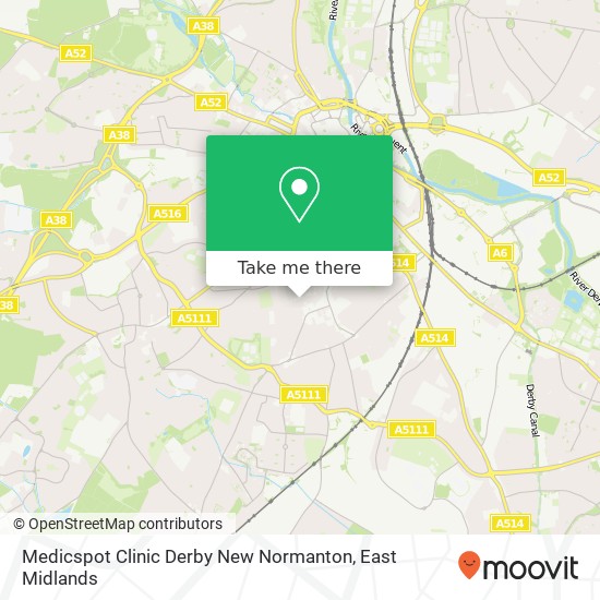 Medicspot Clinic Derby New Normanton map