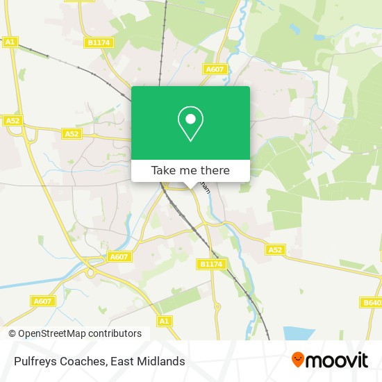 Pulfreys Coaches map