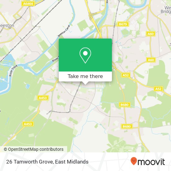 26 Tamworth Grove map