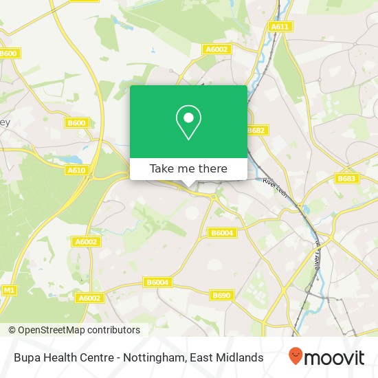 Bupa Health Centre - Nottingham map