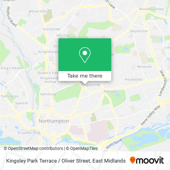 Kingsley Park Terrace / Oliver Street map