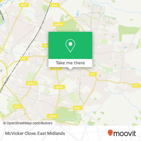 McVicker Close map