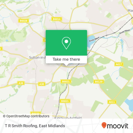 T R Smith Roofing map