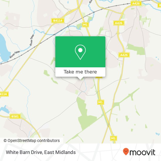 White Barn Drive map