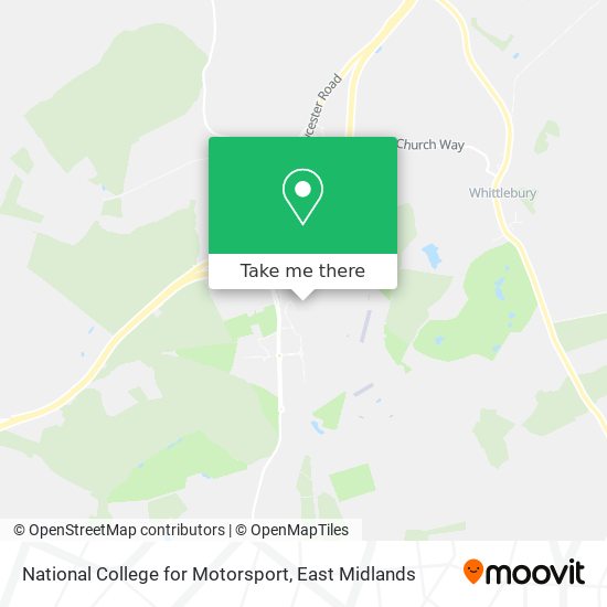 National College for Motorsport map