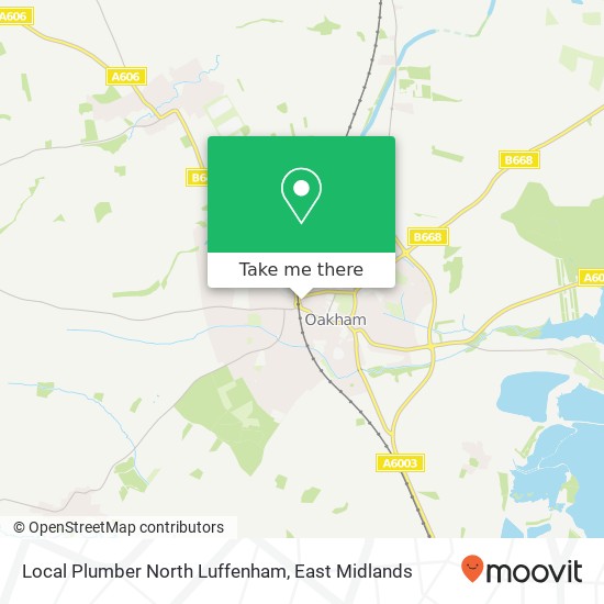 Local Plumber North Luffenham map