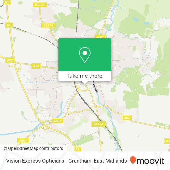 Vision Express Opticians - Grantham map