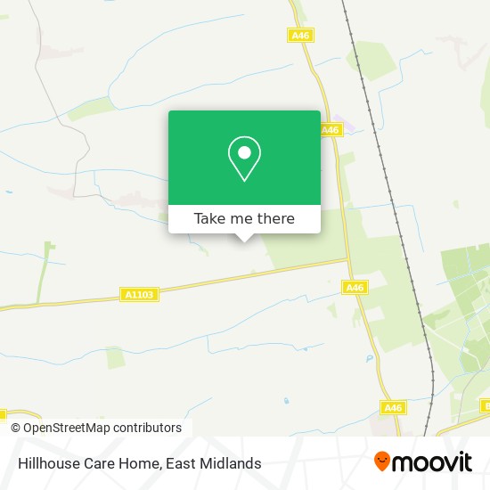Hillhouse Care Home map