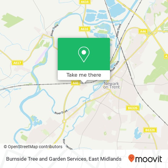 Burnside Tree and Garden Services map