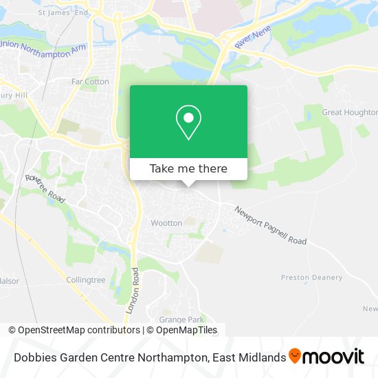 Dobbies Garden Centre Northampton map