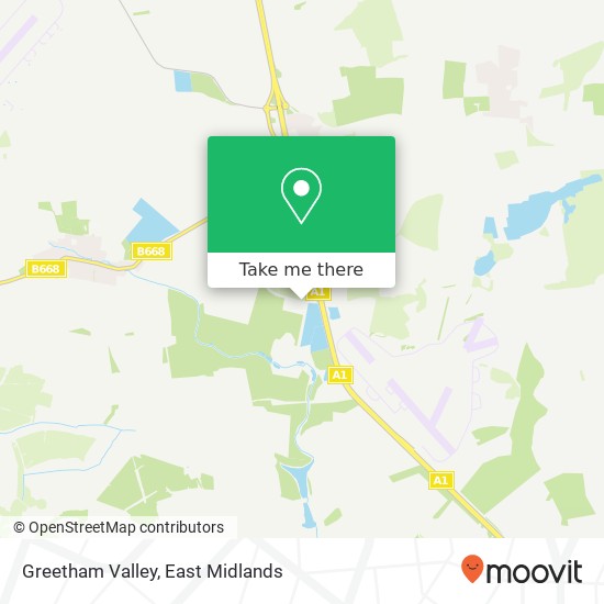 Greetham Valley map