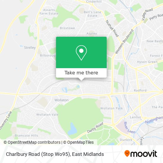 Charlbury Road (Stop Wo95) map