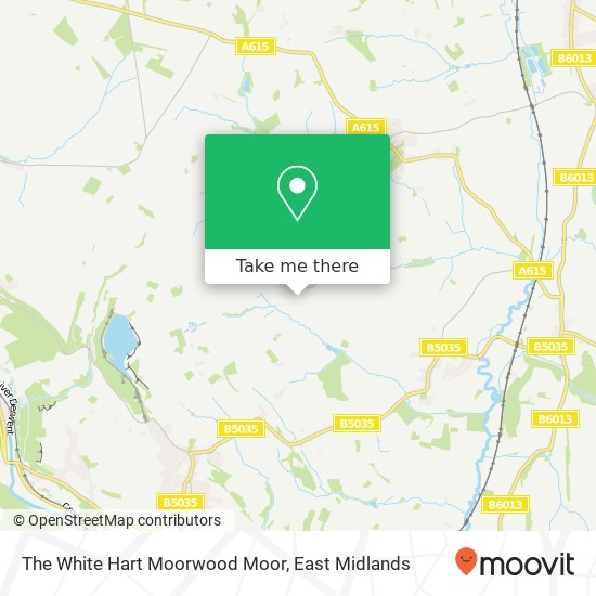 The White Hart Moorwood Moor map