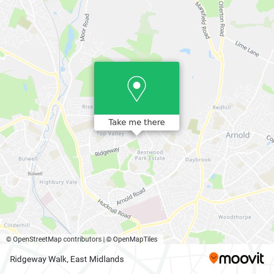Ridgeway Walk map