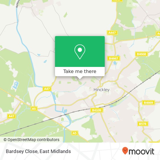 Bardsey Close map