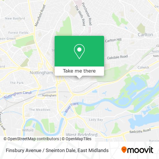 Finsbury Avenue / Sneinton Dale map