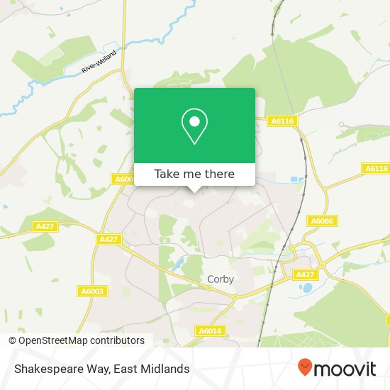 Shakespeare Way map