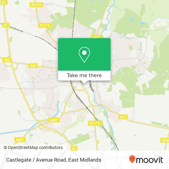 Castlegate / Avenue Road map