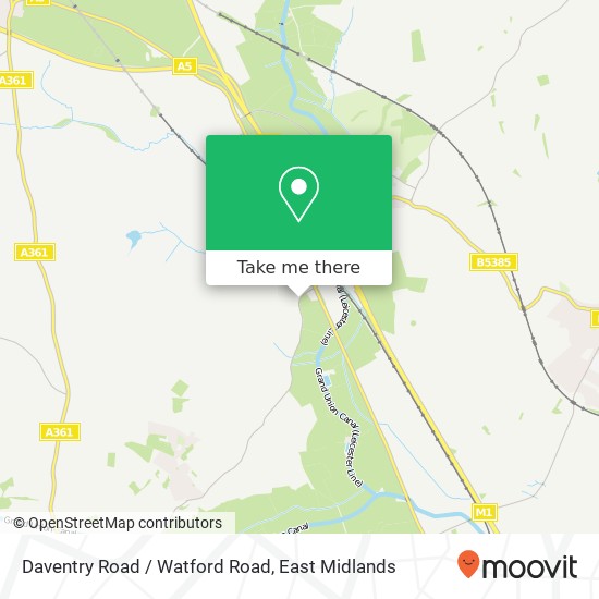 Daventry Road / Watford Road map