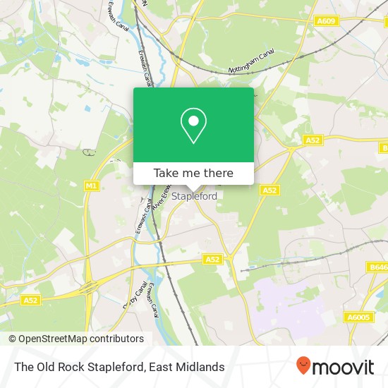 The Old Rock Stapleford map