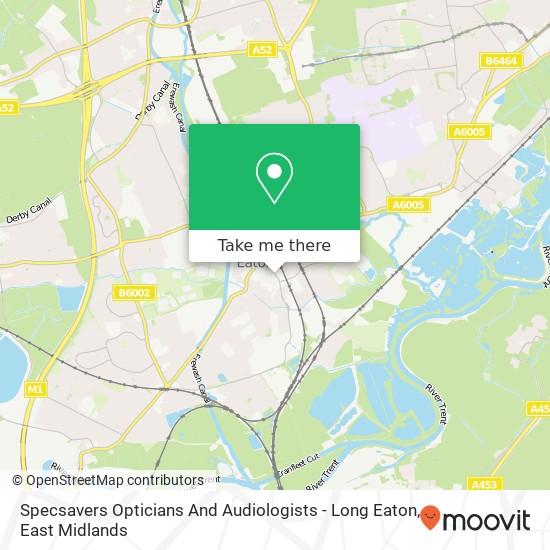 Specsavers Opticians And Audiologists - Long Eaton map