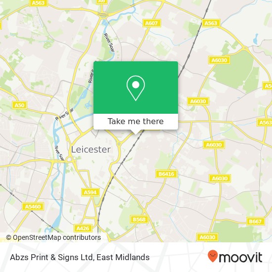 Abzs Print & Signs Ltd map