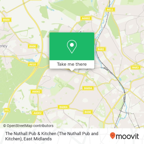The Nuthall Pub & Kitchen map