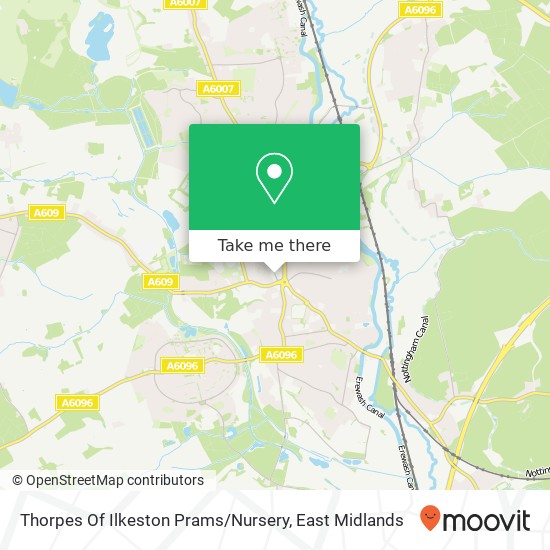 Thorpes Of Ilkeston Prams / Nursery map