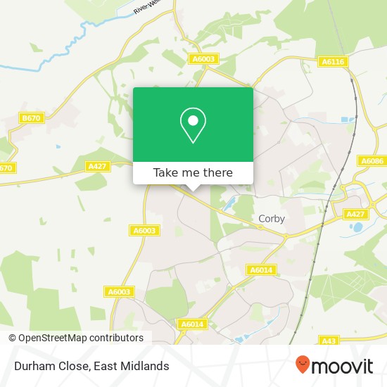 Durham Close map