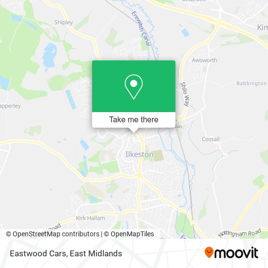 Eastwood Cars map