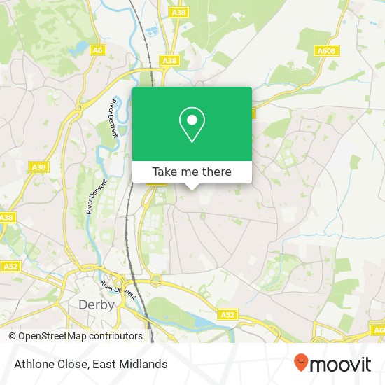 Athlone Close map