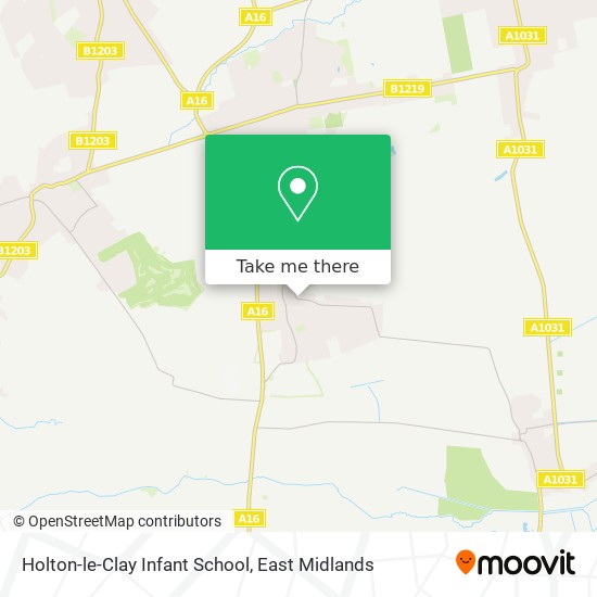Holton-le-Clay Infant School map