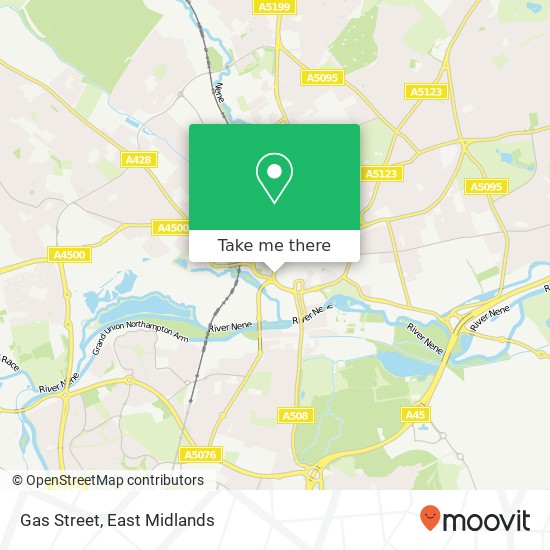 Gas Street map