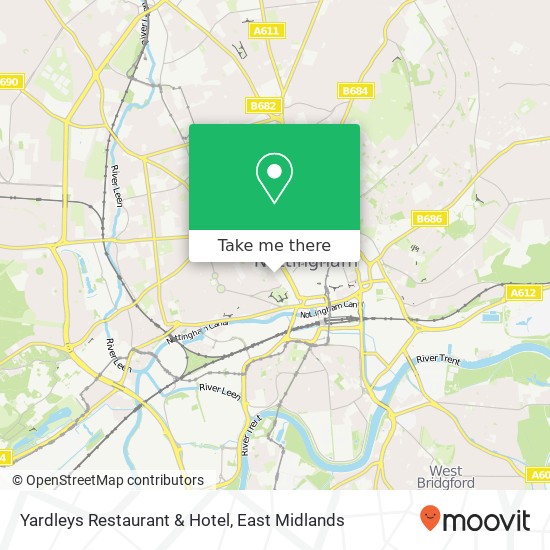 Yardleys Restaurant & Hotel map