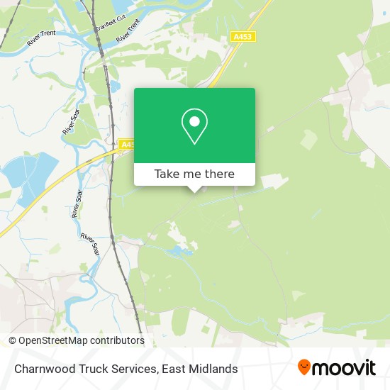 Charnwood Truck Services map