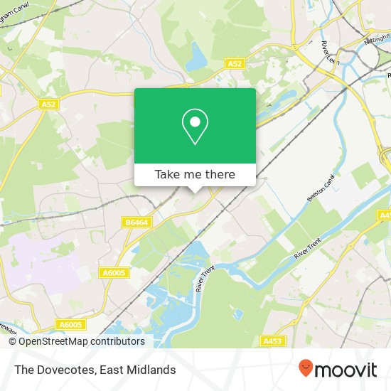 The Dovecotes map
