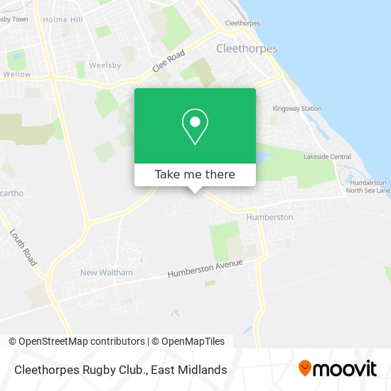 Cleethorpes Rugby Club. map