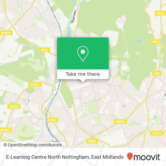 E-Learning Centre North Nottingham map