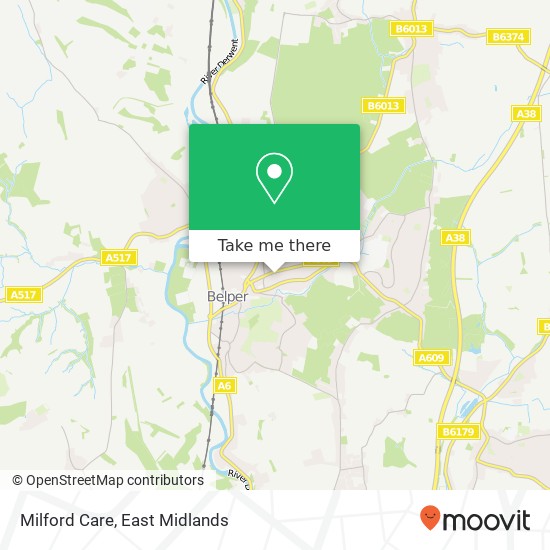 Milford Care map