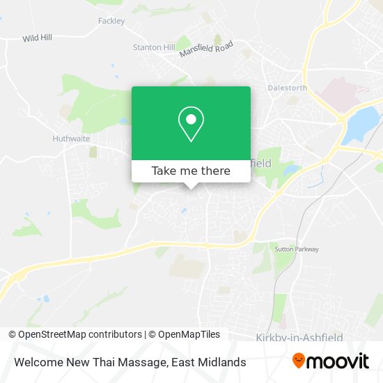Welcome New Thai Massage map